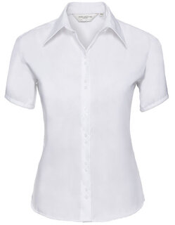 Ladies&acute; Short Sleeve Tailored Ultimate Non-Iron Shirt, Russell Collection R-957F-0 // Z957F