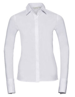 Ladies&acute; Long Sleeve Fitted Ultimate Stretch Shirt, Russell Collection R-960F-0 // Z960F