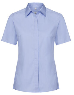 Ladies&acute; Short Sleeve Fitted Ultimate Stretch Shirt, Russell Collection R-961F-0 // Z961F