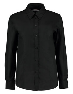 Women&acute;s Tailored Fit Workwear Oxford Shirt Long Sleeve, Kustom Kit KK361 // K361