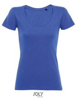 Women&acute;s Low-Cut Round Neck T-Shirt Metropolitan, SOL&acute;S 02079 // L02079