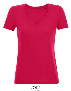 Women&acute;s Flowy V-Neck T-Shirt Motion, SOL&acute;S 03098 // L03098