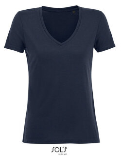 Women&acute;s Flowy V-Neck T-Shirt Motion, SOL&acute;S 03098 // L03098