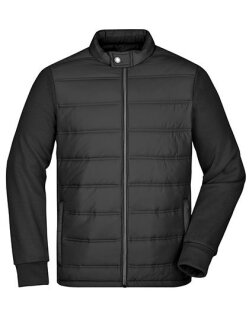 Men&acute;s Hybrid Sweat Jacket, James&amp;Nicholson JN1124 // JN1124