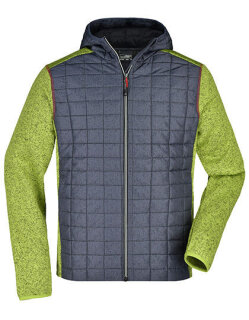 Men&acute;s Knitted Hybrid Jacket, James&amp;Nicholson JN772 // JN772