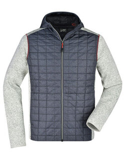 Men&acute;s Knitted Hybrid Jacket, James&amp;Nicholson JN772 // JN772