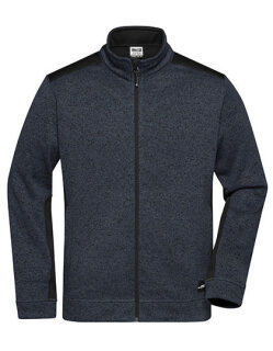 Men&acute;s Knitted Workwear Fleece Jacket -STRONG-, James&amp;Nicholson JN862 // JN862