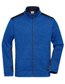 Men&acute;s Knitted Workwear Fleece Jacket -STRONG-, James&amp;Nicholson JN862 // JN862