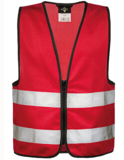 Kids&acute; Hi-Vis Safety Vest With Front Zipper Aalborg, Korntex KWRX // KX201