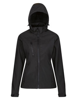 Women&acute;s Venturer 3-Layer Printable Hooded Softshell Jacket, Regatta Professional TRA702 // RG702