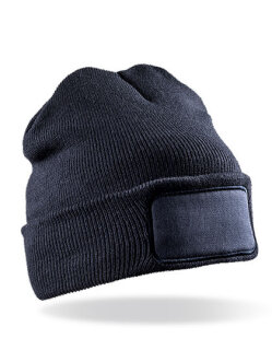 Recycled Double Knit Printers Beanie, Result Genuine Recycled RC927X // RT927