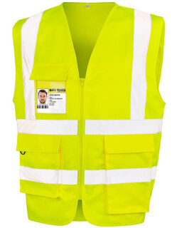 Heavy Duty Polycotton Security Vest, Result Safe-Guard R477X // RT477