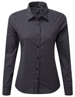 Women&acute;s Maxton Check Long Sleeve Shirt, Premier Workwear PR352 // PW352
