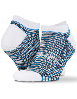 3-Pack Mixed Stripe Coolmax Sneaker Socks, SPIRO S295X // RT295